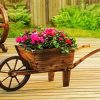 Wooden Wheelbarrow paint by numbers