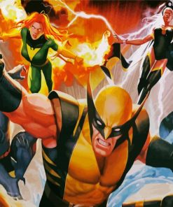 X-Men Illustration paint by numbers