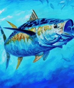 Yellofin Tuna Fish paint by numbers
