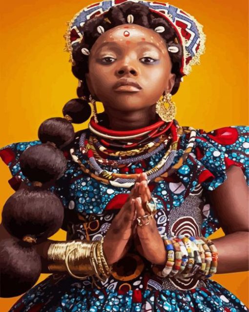 Zulu Girl paint by number