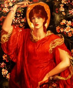 A Vision Of Fiametta By Rossetti paint by numbers