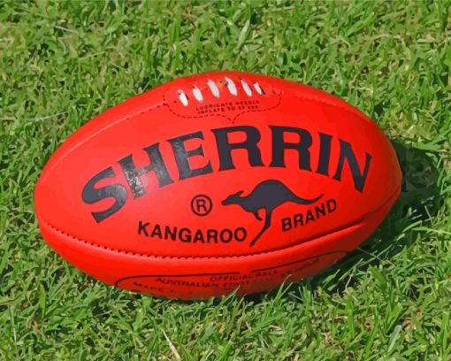 AFL Ball paint by numbers