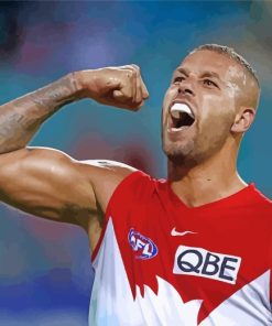 AFL Player paint by numbers