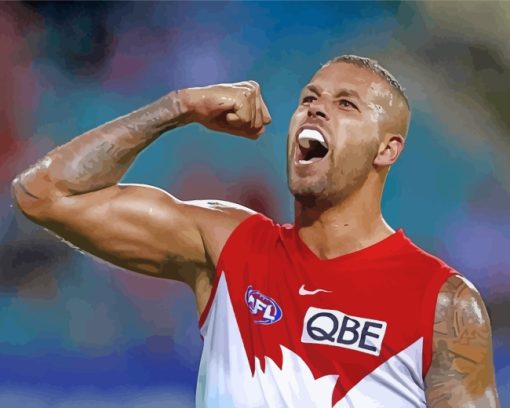 AFL Player paint by numbers