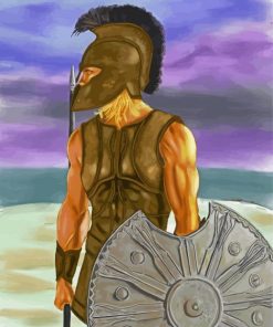 Achilles Greece Hero paint by number