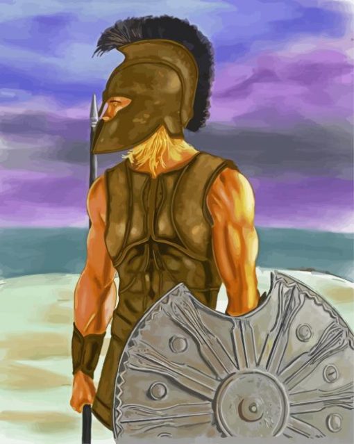 Achilles Greece Hero paint by number