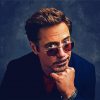 Actor Robert Downey Jr paint by number