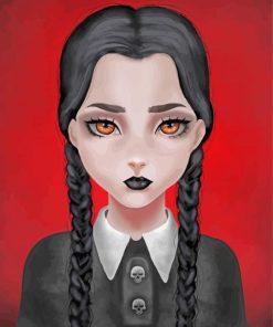 Addams Family Wednesday paint by numbers