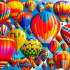 Aesthetic Colorful Hot Airballoons paint by number