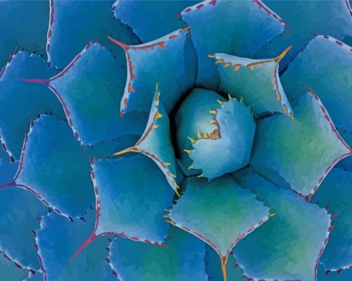Agave With Thorns paint by numbers