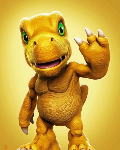 Agumon paint by number