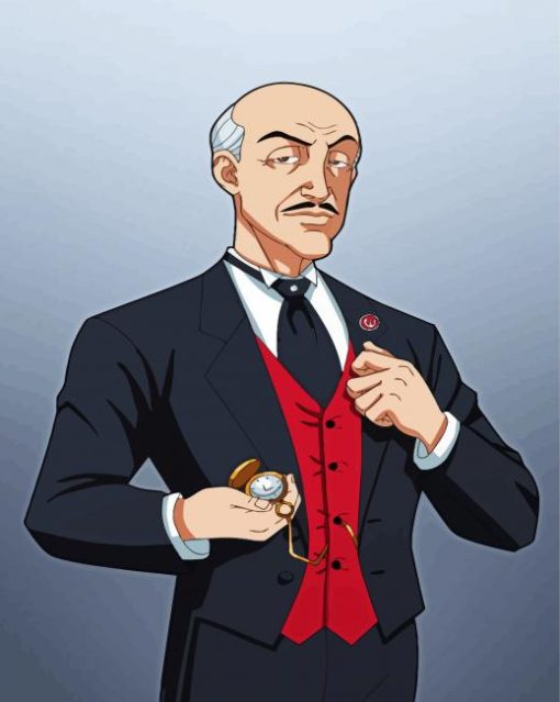 Alfred Pennyworth Batman Character paint by number