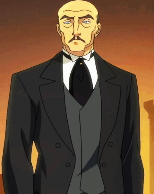 Alfred Pennyworth From Batman Movie paint by number