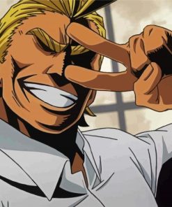 All Might Character paint by number