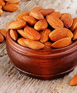 Almonds In Bowl paint by number