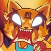 Angry Aggretsuko paint by numbers