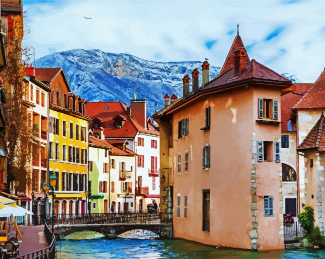 Annecy France paint by numbers