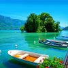 Annecy Lake Boats paint by number