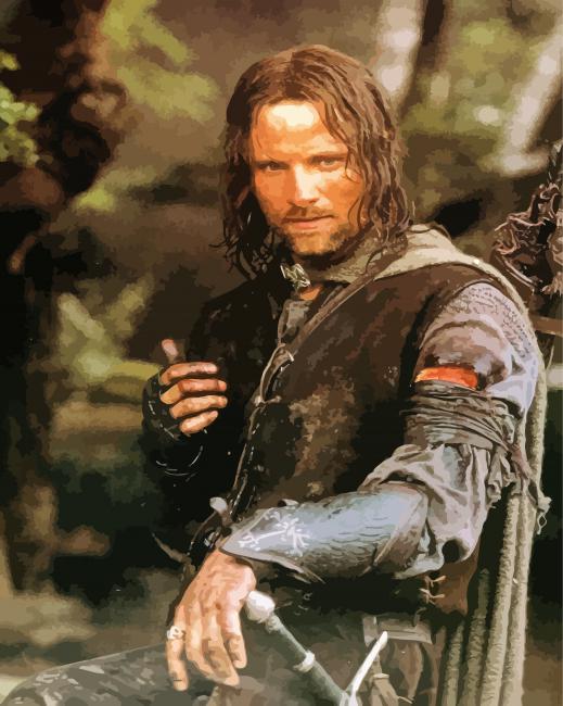 Aragorn Lord Of The Rings Character paint by numbers