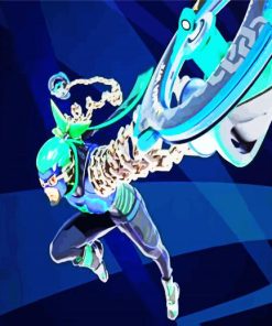Arms Ninjara Game Character paint by numbers