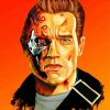 Arnold The Terminator Art paint by number
