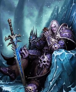 Arthas Menethil The Lich King paint by numbers