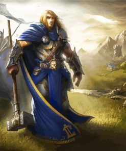 Arthas Menethil Warcraft Art paint by numbers
