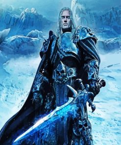 Arthas Menethil Warcraft Character paint by numbers