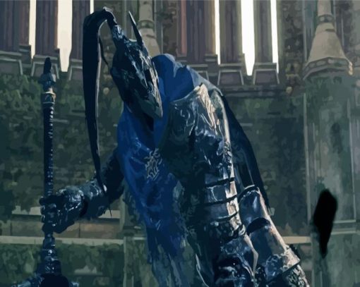 Artorias Game Character paint by number