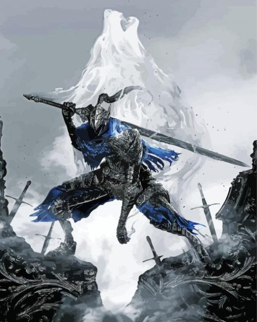 Artorias Video Game Character paint by number
