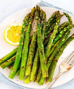 Asparagus Dish paint by numbers