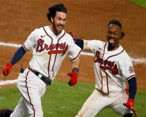 Atlanta Braves Playing paint by number