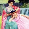 Auguste Reading To Her Daughter paint by numbers