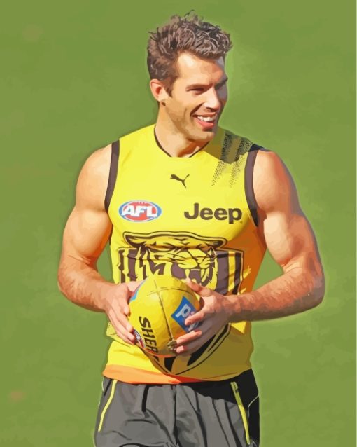 Australian Football League Player paint by numbers