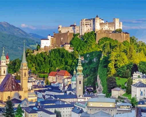 Austria Salzburg paint by numbers