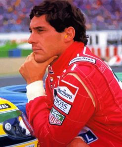 Ayrton Senna Racing Driver paint by number