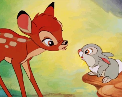 Bambi Deer And Thumper paint by number