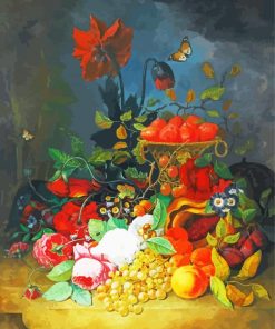 Basket Of Fruit Frans Van Dael paint by numbers