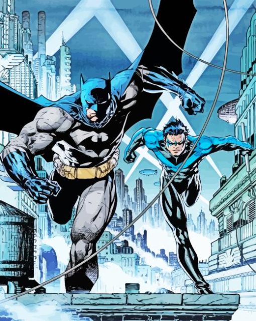 Batman Nightwing Heroes paint by numbers