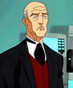 Batman Character Alfred Pennyworth paint by number