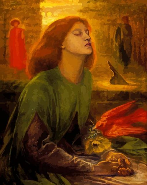 Beatrice By Rossetti paint by numbers