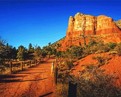 Bell Rock Trail paint by number
