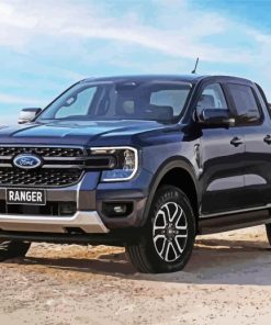 Black Ford Ranger paint by number