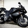 Black Yamaha Motorcycle paint by numbers