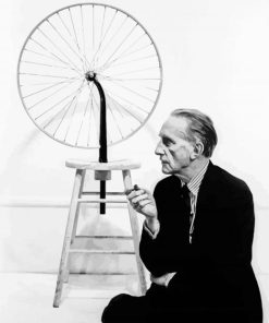 Black And White Marcel Duchamp paint by number