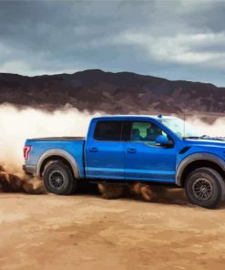 Blue Ford F150 paint by numbers