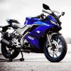 Blue Yamaha R15 V3 paint by numbers