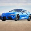 Blue Toyota Supra Car paint by numbers
