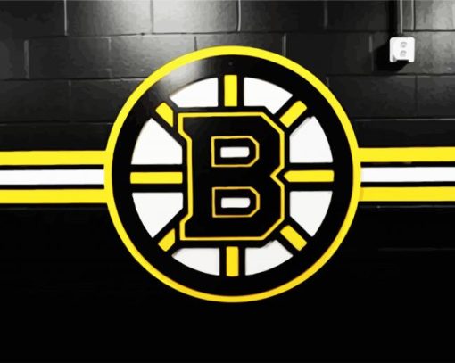 Boston Bruins Logo paint by number