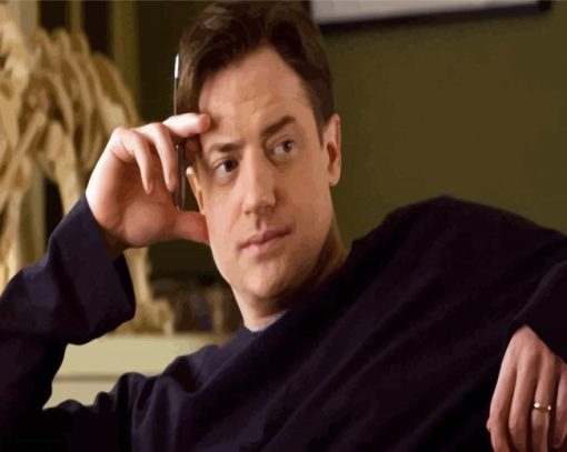 Brendan Fraser Movie Character paint by number